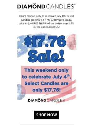 Diamond Candles - Candles for $17.76! 🎆