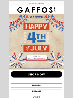 Gaffos - ✨ Red, White, & Awesome Deals Just for You! ✨ - Save 15% - Shop Now!