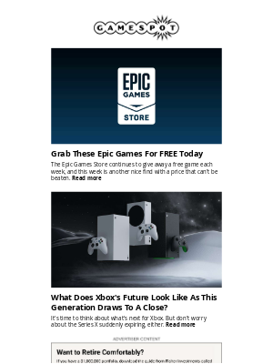 GameSpot - Grab These Epic Games FREE Today