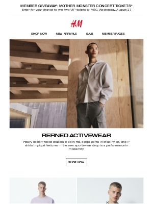 H&M - Elevated activewear with a modern fit
