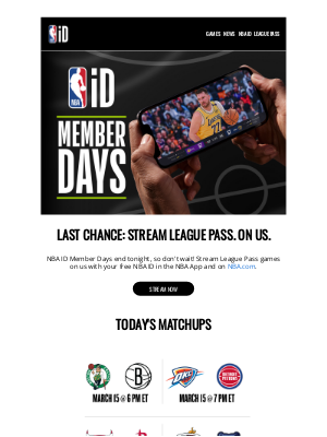 National Basketball Association (NBA) - LAST CHANCE: Don't Miss League Pass on us