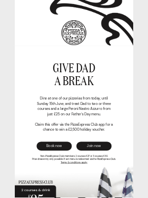 PizzaExpress (United Kingdom) - 2 courses and a Peroni for £25