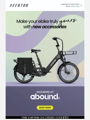 Aventon Bikes - Abound SR: Make any ride uniquely yours with exclusive accessories⚡