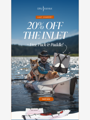 Oru Kayak - Paddle More, Spend Less: 20% Off Inlet 💰