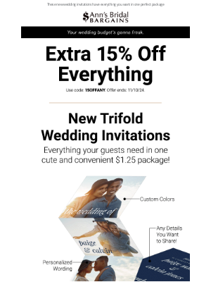 Anns Bridal Bargains - Surprise: We Dropped a Brand-New Format