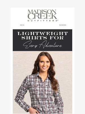 Madison Creek Outfitters - Save On Light And Breathable Claire Shirts