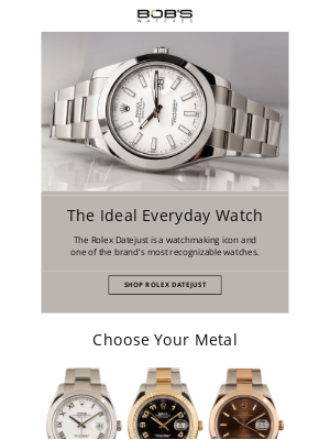 Bob's Watches - Rolex Datejust: The Classic Rolex Watch