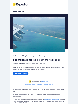 Expedia (United Kingdom) - Last-minute flight deals for summer escapes