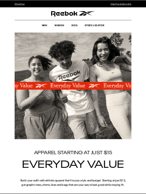 Reebok - Everyday value apparel