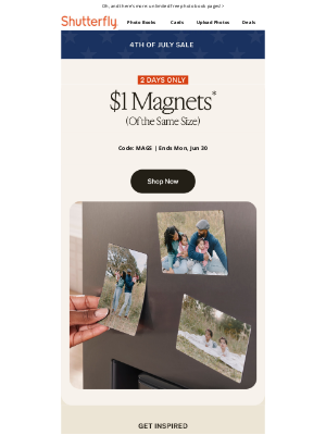 Shutterfly - ⚡️ You’ll love this flash deal: $1 magnets!