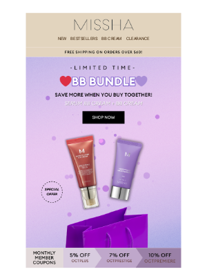 MISSHA - ❤️BB BUNDLE!💜 Serum BB + BB Cream