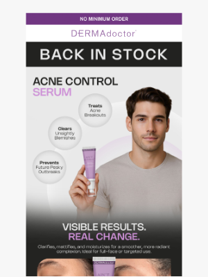 DERMAdoctor - Breakouts Beware — Ain’t Misbehavin’ Serum Is Back!