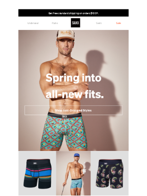 SAXX Underwear - Spring looks just dropped. Find your seasonal style.
