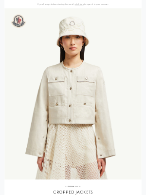 Moncler USA - Summer 2025: Cropped jackets