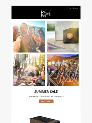 Klipsch - Summer Just Got Louder – Up to 40% Off Klipsch Audio!