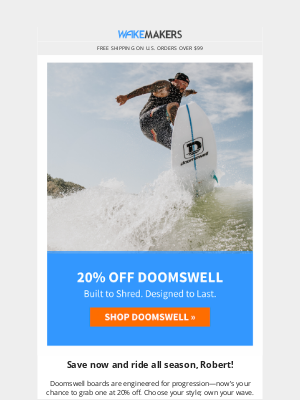 WakeMAKERS LLC - Doomswell Sale + Order Now for Father's Day!