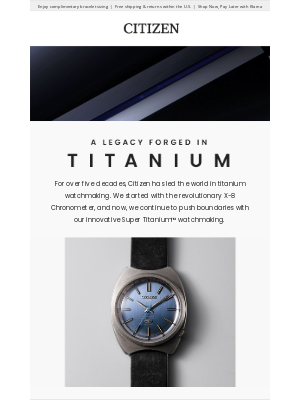 Citizen Watch Company - 55 Years of Titanium Mastery: Discover the new ATTESA DLC Blue