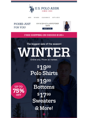 U.S. Polo Assn. - 💙 Winter Savings = big discounts + cozy finds!