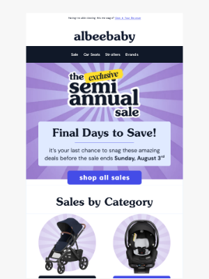 Albee Baby - Last Chance for Huge Savings! ⏰