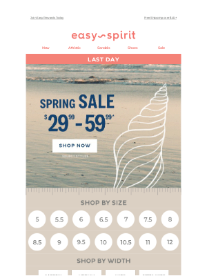 Easy Spirits - Last Day! $29.99 & Up Spring Savings