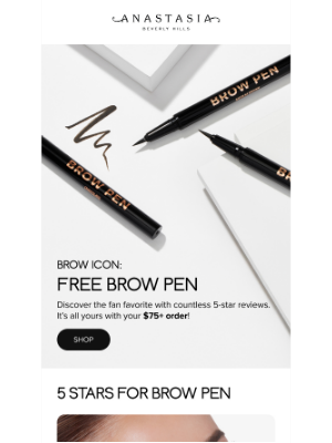 Anastasia Beverly Hills - Get A FREE Brow Pen 