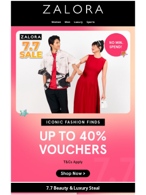 ZALORA Mayalsia - The 7.7 Sale Wave Has Arrived 🌊