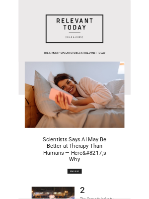 relevant - Today's trending stories: