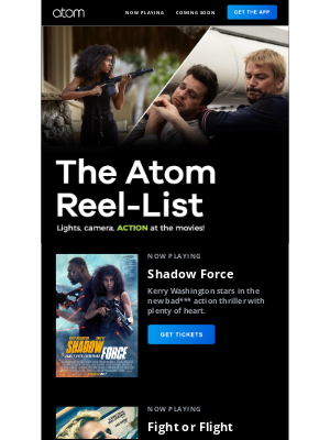 Atom Tickets - See what’s new in theaters this weekend