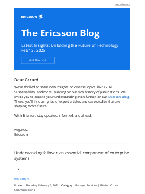 Ericsson - Your latest update from the Ericsson Blog