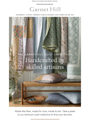 Garnet Hill - We have a quilt for every style