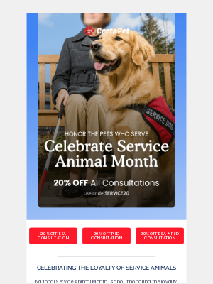 CertaPet - 20% Off All CertaPet Consultations This September