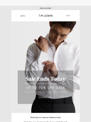 T.M.Lewin (United Kingdom) - Sale Ends Today
