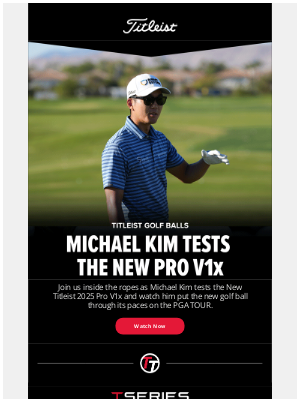 Titleist - Michael Kim Tests The New Pro V1x