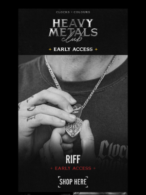Clocks and Colours - Riff Necklace Now Available: Early Access