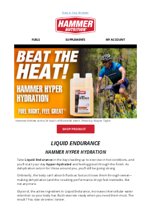 Hammer Nutrition - Beat the Heat with Liquid Endurance