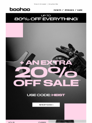 boohoo (United Kingdom) - Just Landed: EXTRA 20% Off 🥵