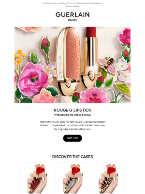 Guerlain - Say it with Rouge G Lipstick this Mother's Day
