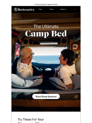 Backcountry - Get Your Best Sleep At Camp (Seriously)