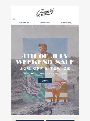 Grayers - Your Summer Uniform Now on Sale!