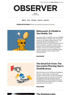 Observer - The Week in Expert Insights: Hollywood’s A.I. Battle Is Your Battle, Too