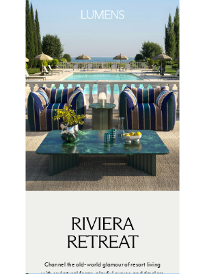 YLighting - Sun-soaked colors from the Côte d’Azur.