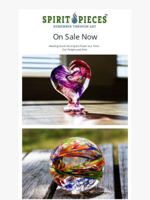 Beyond the Urn - Spirit Pieces on Sale - Hearts Orbs and Oh My!