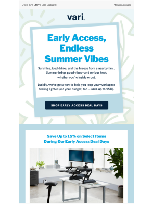 VARIDESK - 🌊Cool Deals to Beat the Summer Heat☀️