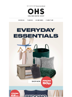 Online Home Shop (United Kingdom) - 🏡 Home Essentials from 50p
