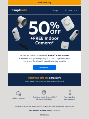 SimpliSafe - Deal alert: Free Indoor Camera + more