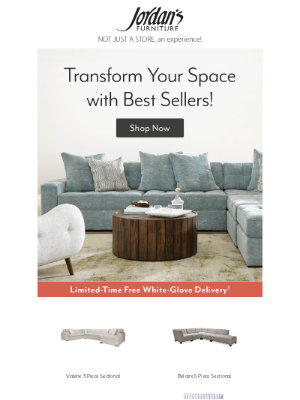 Jordan's Furniture - Our customers ❤️ these best sellers + free delivery!