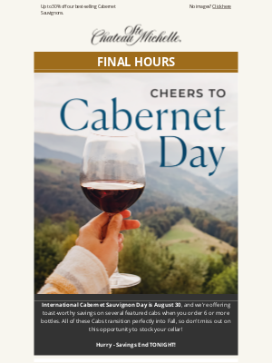 Chateau Ste Michelle Winery - Final Hours: Cab Event Ends Tonight