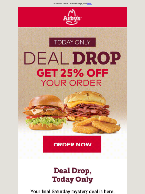 Arby's - Saturday 🤝 Deal Drop​