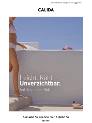 Calida (Germany) - Was macht Ihren Sommer plötzlich so angenehm?