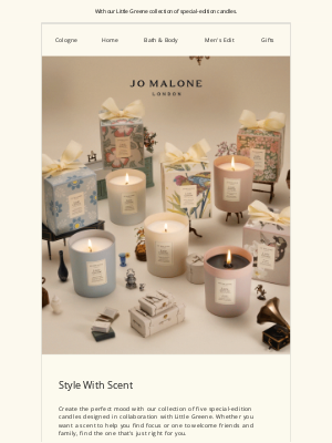 Jo Malone - Decorate your home with fragrance